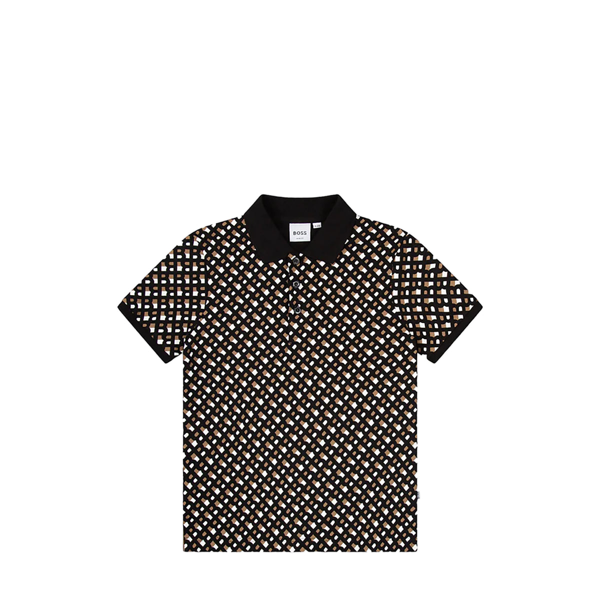 Hugo Boss Kids Monogram Print Polo