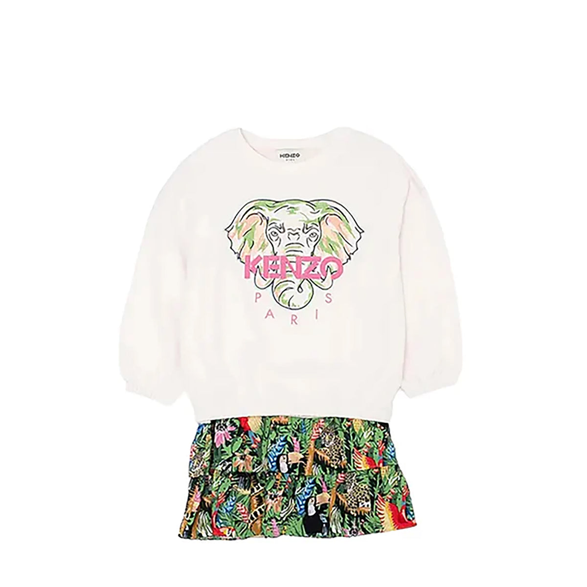 Kenzo Kids Tiger Floral Print Dress Set