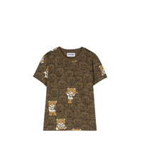 Moschino Kids Multi-Teddy Bear Logo T-Shirt