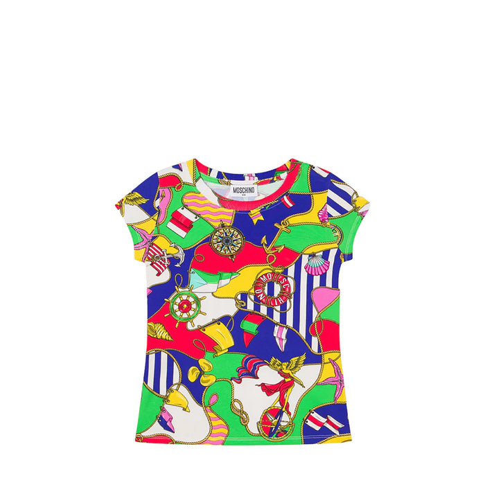 Moschino Kids Sailing All Over Graphic Print T-Shirt