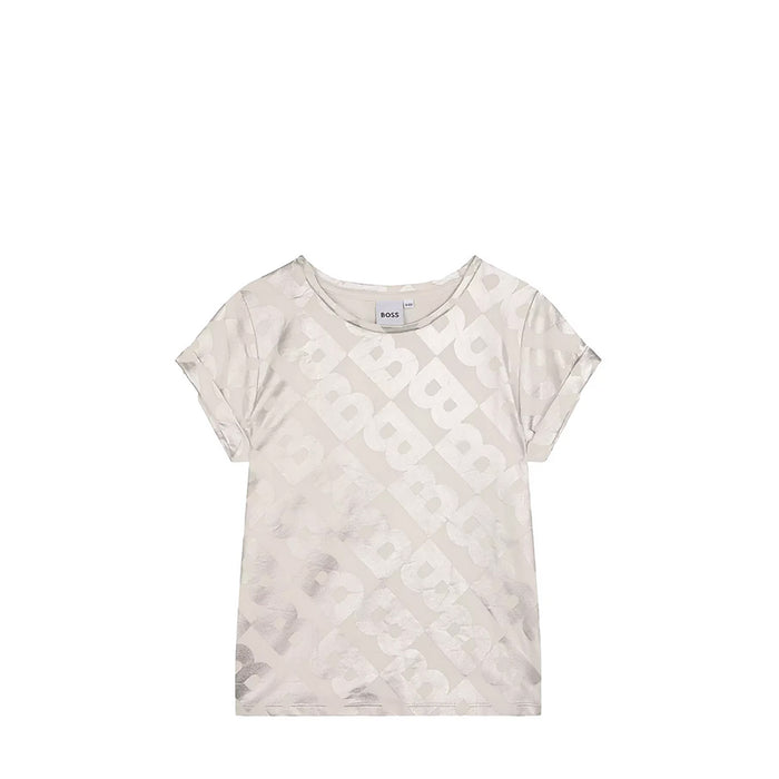 Hugo Boss Kids Monogram Metallic T-shirt