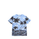 Hugo Boss Kids Palm Tree Sky Blue T-shirt