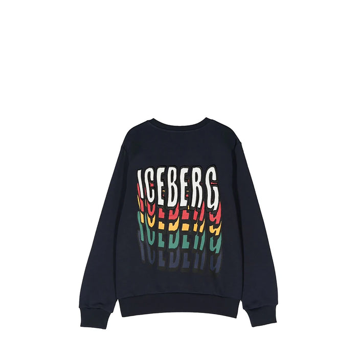 Iceberg Kids Melting Logo Crewneck Sweatshirt