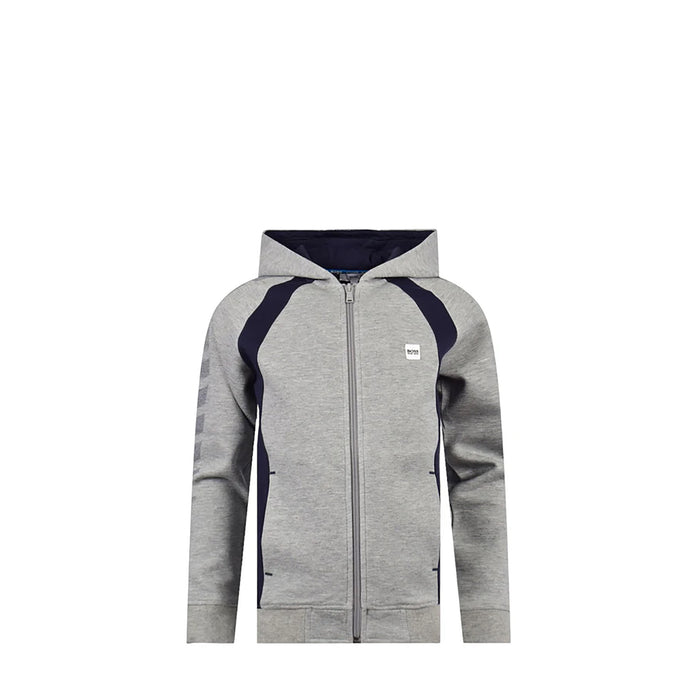 Hugo Boss Kids Full-Zip Up Dot Graphic Hoodie Sweatshirt