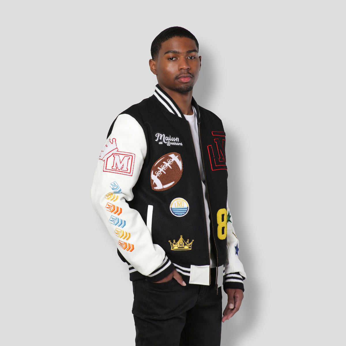 MDB Brand Men's Letterman Jacket