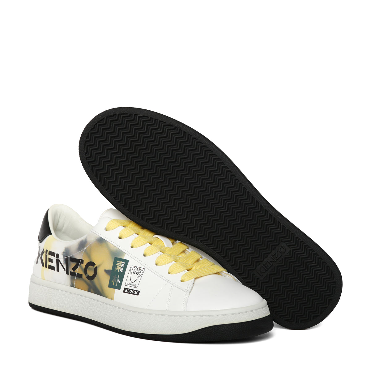 Kenzo Men's Kourt K Logo 'Floral' Sneakers