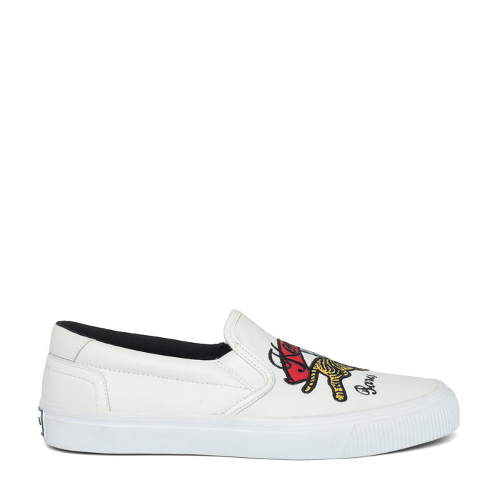 Kenzo Men's K-Skate Jumping Tiger Slip-On Sneakers