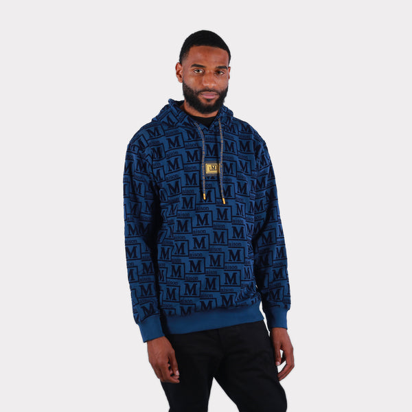 MDB Couture Men's French Terry Monogram Hoodie