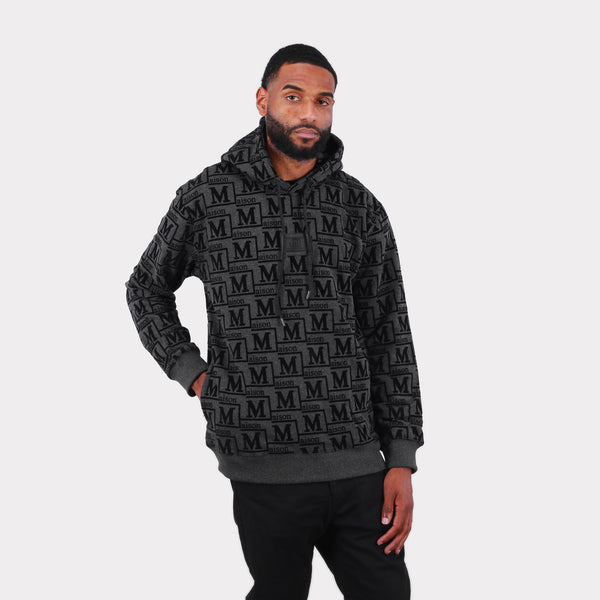 MDB Couture Men's French Terry Monogram Hoodie