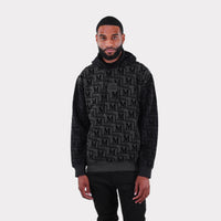 MDB Couture Men's Monogram French Terry Hoodie Sweatshirt