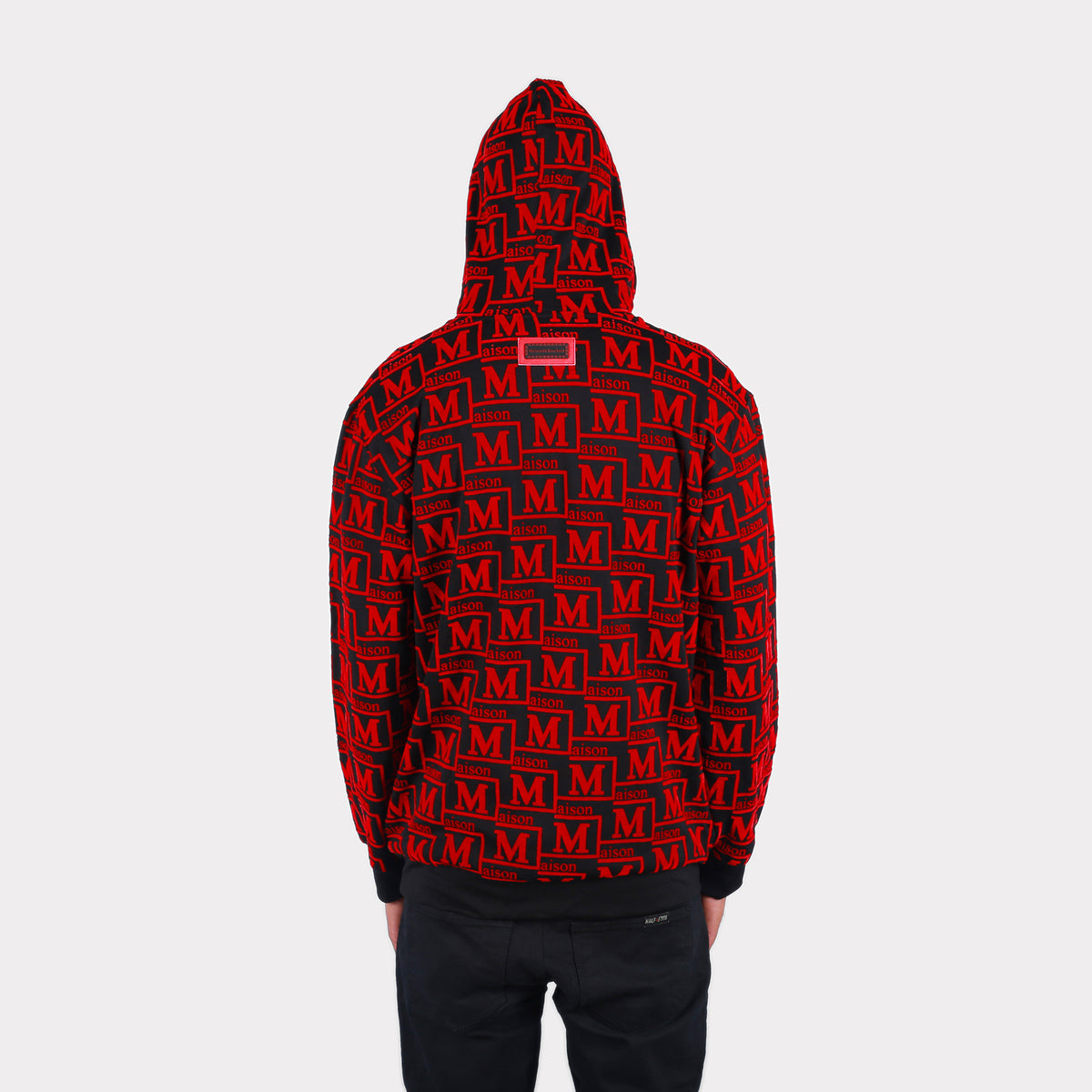 MDB Couture Men's Woven Monogram Hoodie Sweatshirt