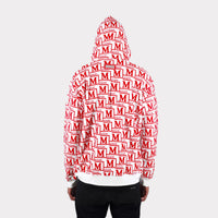 MDB Couture Men's Monogram Woven Hoodie Sweatshirt