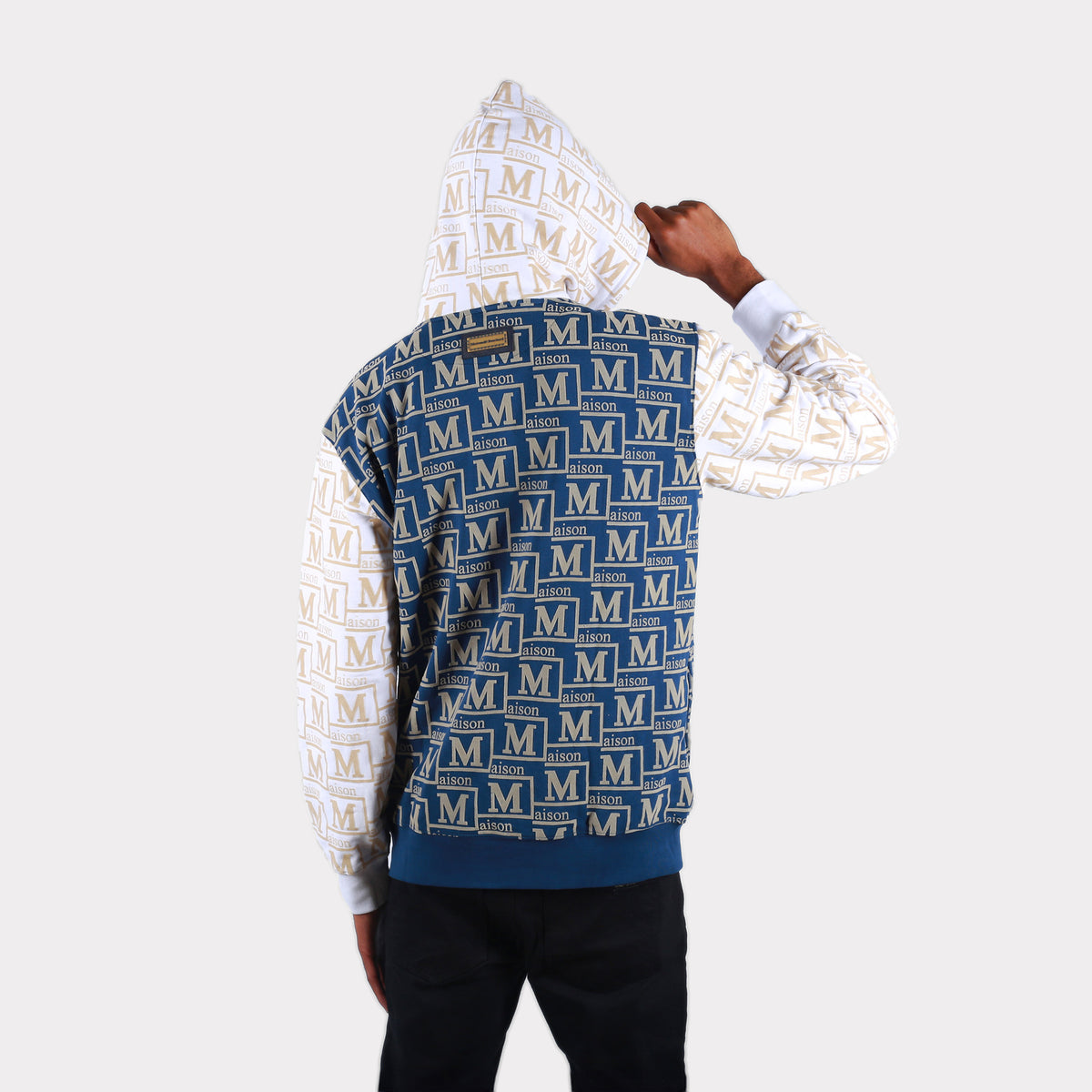 MDB Couture Men's Monogram French Terry Hoodie Sweatshirt