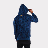 MDB Couture Men's Monogram French Terry Hoodie Sweatshirt