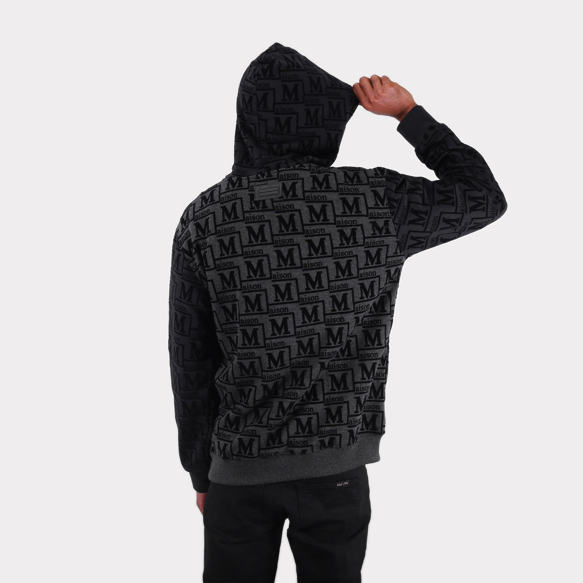 MDB Couture Men's Monogram French Terry Hoodie Sweatshirt