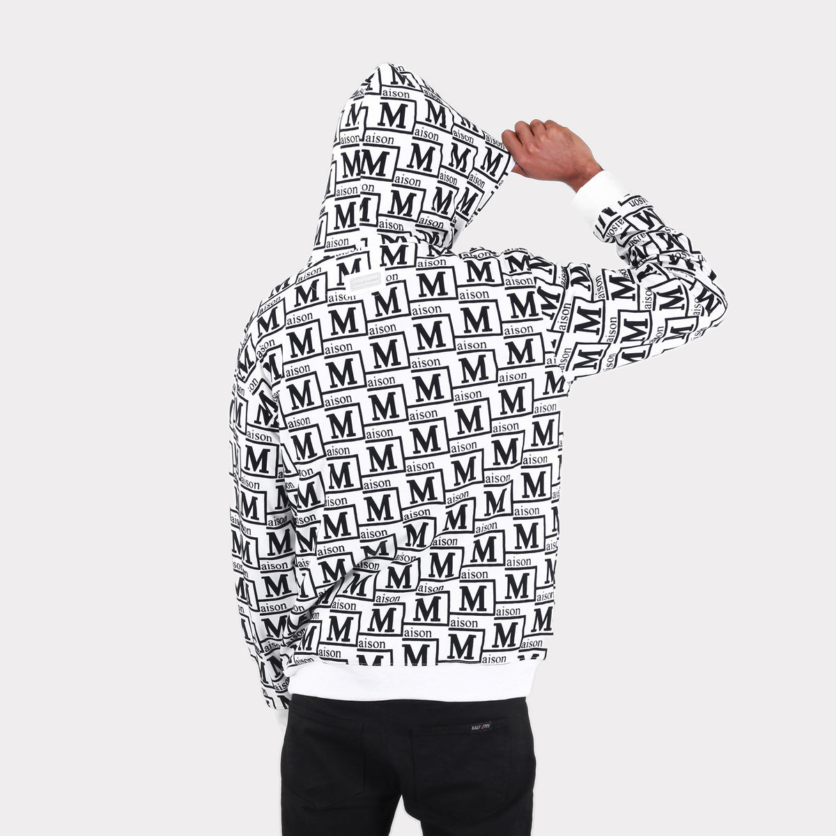 MDB Couture Men's Woven Monogram Hoodie