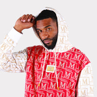 MDB Couture Men's Monogram French Terry Hoodie Sweatshirt