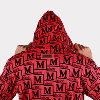 MDB Couture Men's Woven Monogram Hoodie Sweatshirt