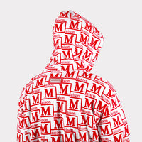 MDB Couture Men's Monogram Woven Hoodie Sweatshirt