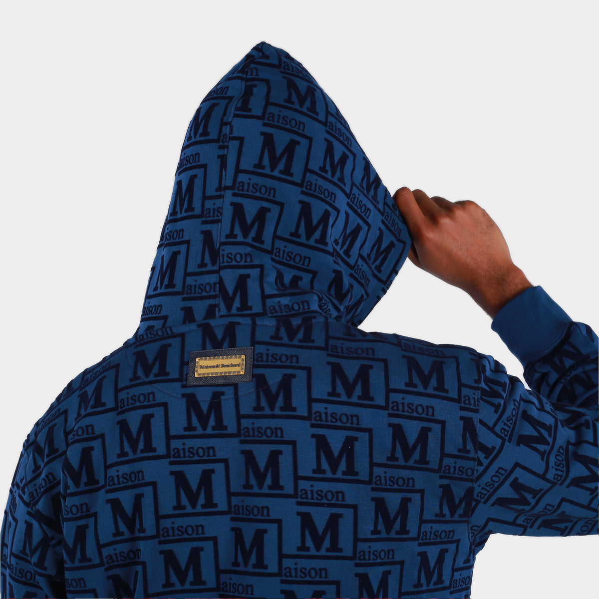 MDB Couture Men's Monogram French Terry Hoodie Sweatshirt