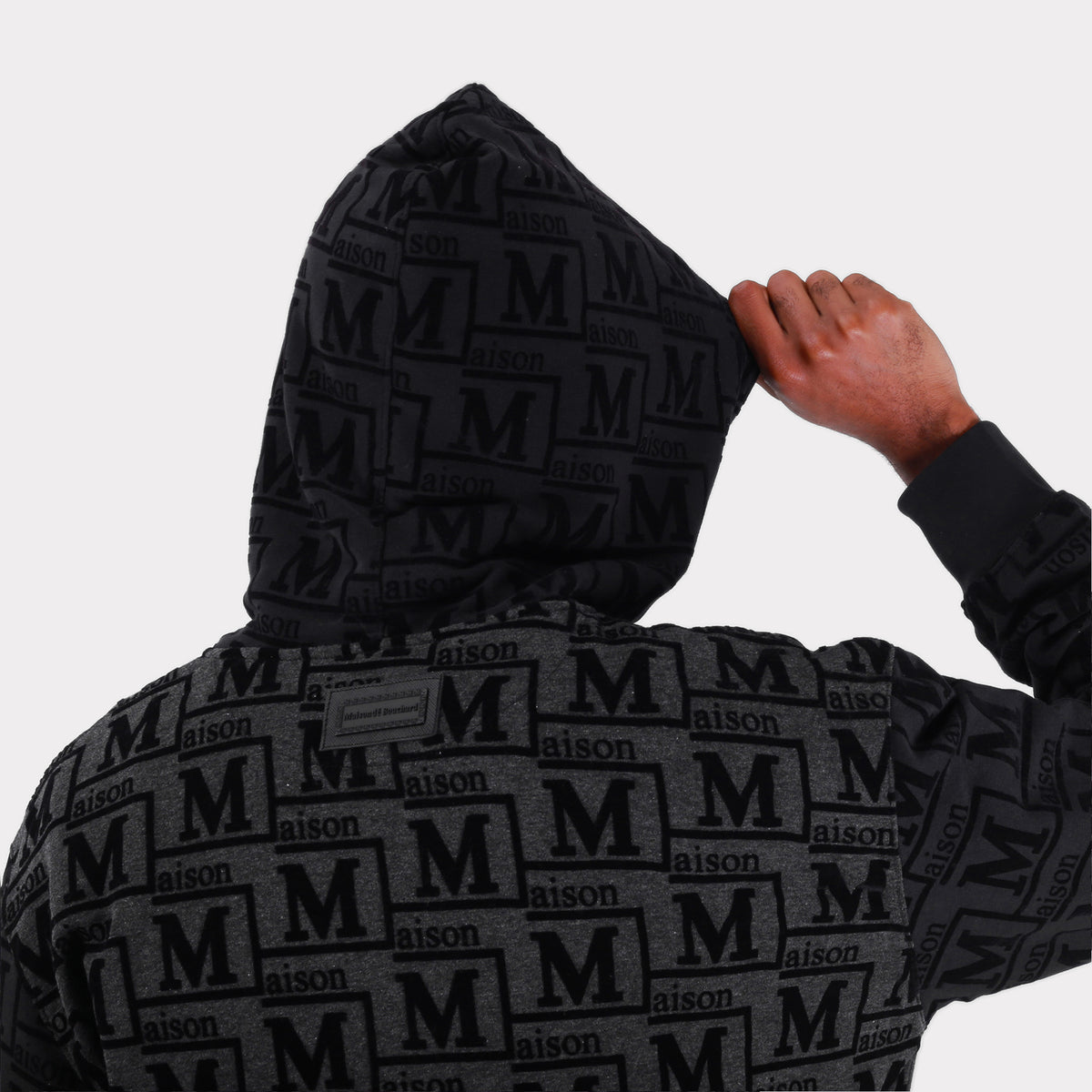 MDB Couture Men's Monogram French Terry Hoodie Sweatshirt