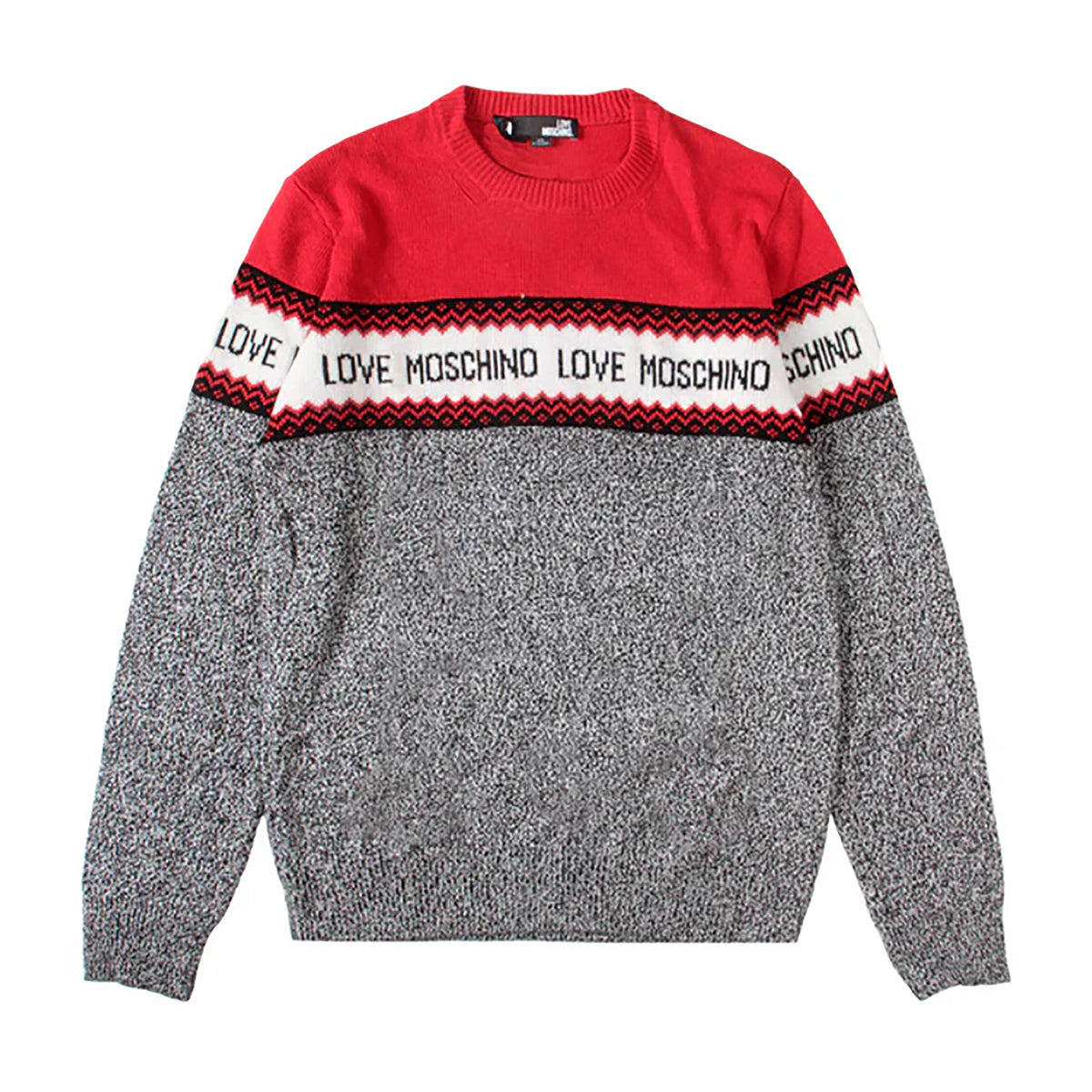 Love Moschino Men's Jacquard Logo Jumper Sweater