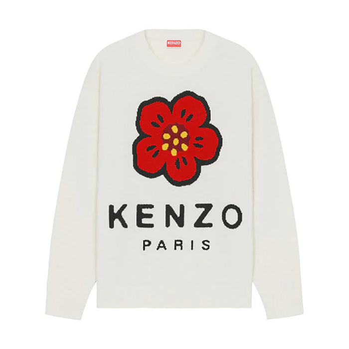 Kenzo Paris Men's 'Boke Flower' Merino Wool Jumper Sweater