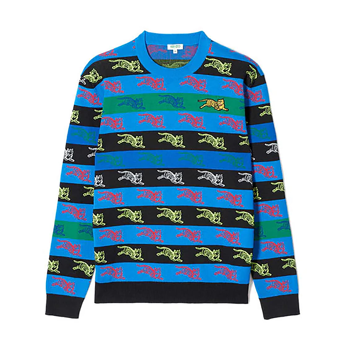 Kenzo Men's All-Over Jumping Tiger Print Sweater