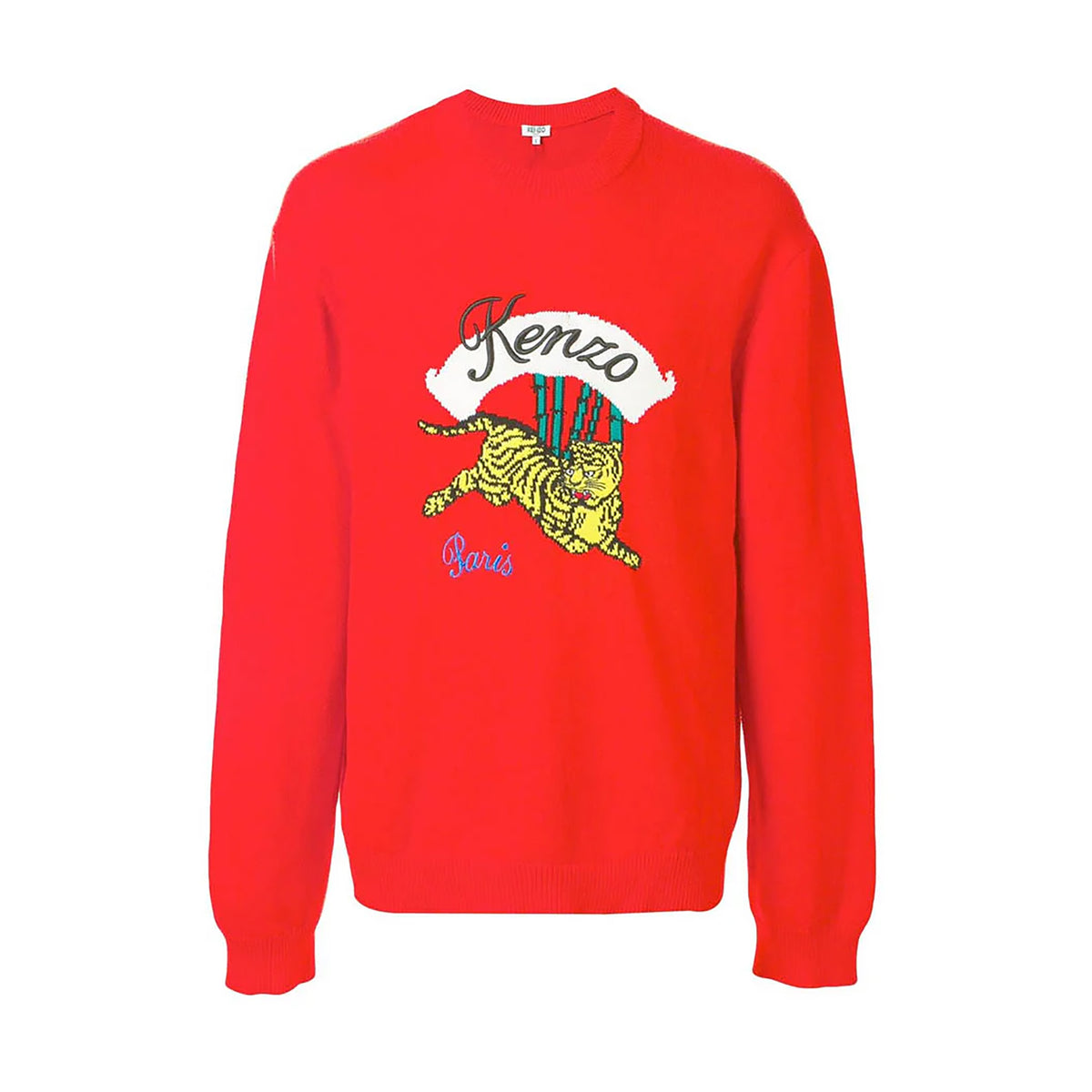 Kenzo Men's Bamboo Tiger Crew Neck Sweater