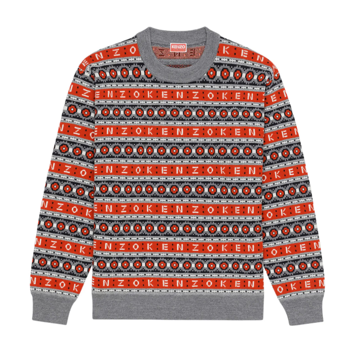 Kenzo Men's Merino Wool Jacquard Jumper Sweater