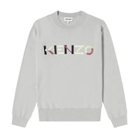 Kenzo Men's Multicolored Embroidered Logo Jumper Sweater