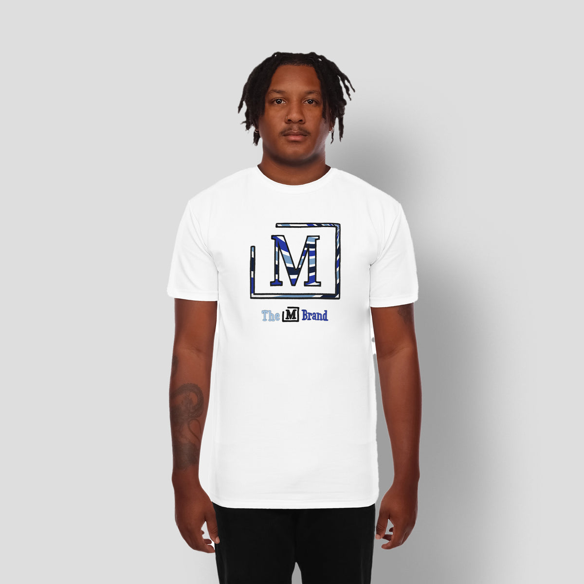 MDB Clearance Men's "M" Swirl Embroidered Logo T-Shirt