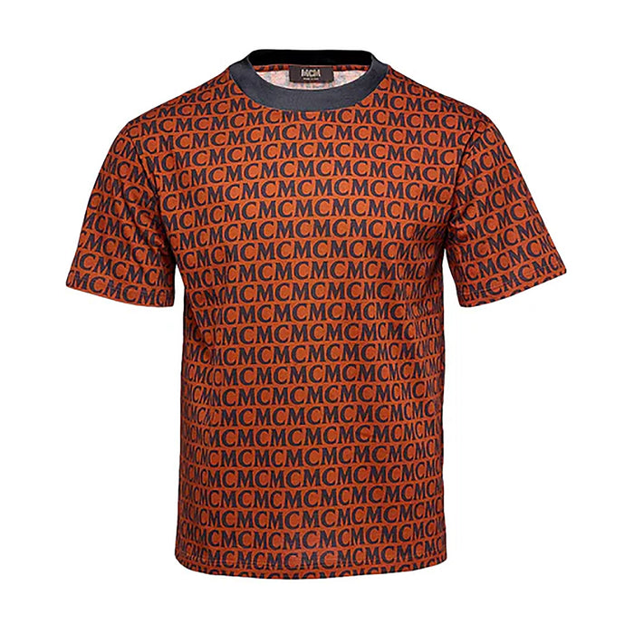 MCM Men's Monogram Print Organic Cotton T-Shirt