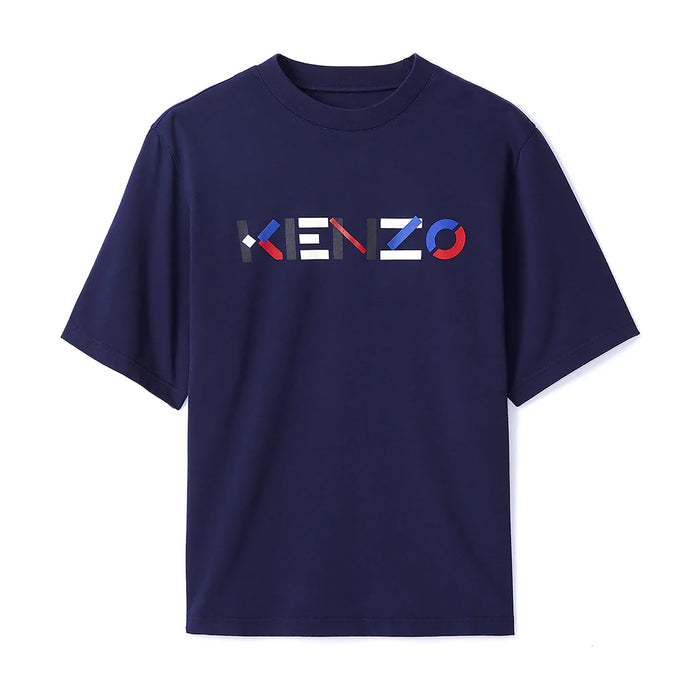 Kenzo Men's Multicolored Logo Oversize T-Shirt