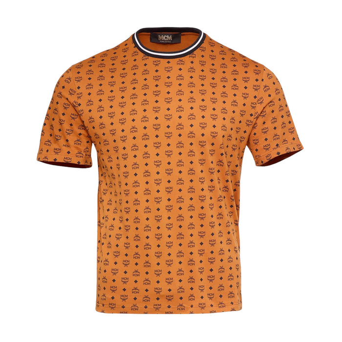 MCM Men's Visetos Print T-Shirt in Organic Cotton