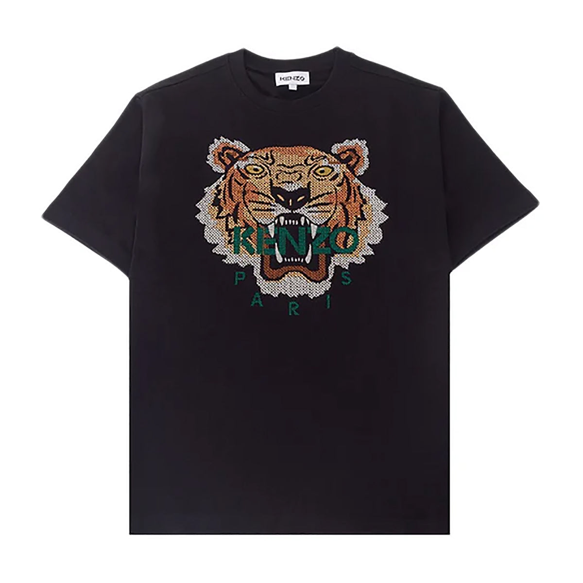 Kenzo Men's Relaxed Fit Cross Stitched Tiger T-Shirt