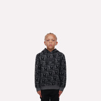 MDB Couture Kids Woven Monogram Hoodie Sweatshirt