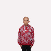 MDB Couture Kids Woven Monogram Hoodie Sweatshirt