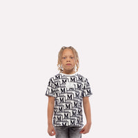 MDB Couture Kids Woven Monogram T-Shirt