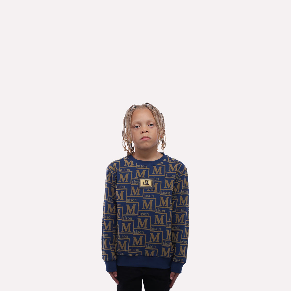 MDB Couture Kids Monogram Crewneck Sweatshirt