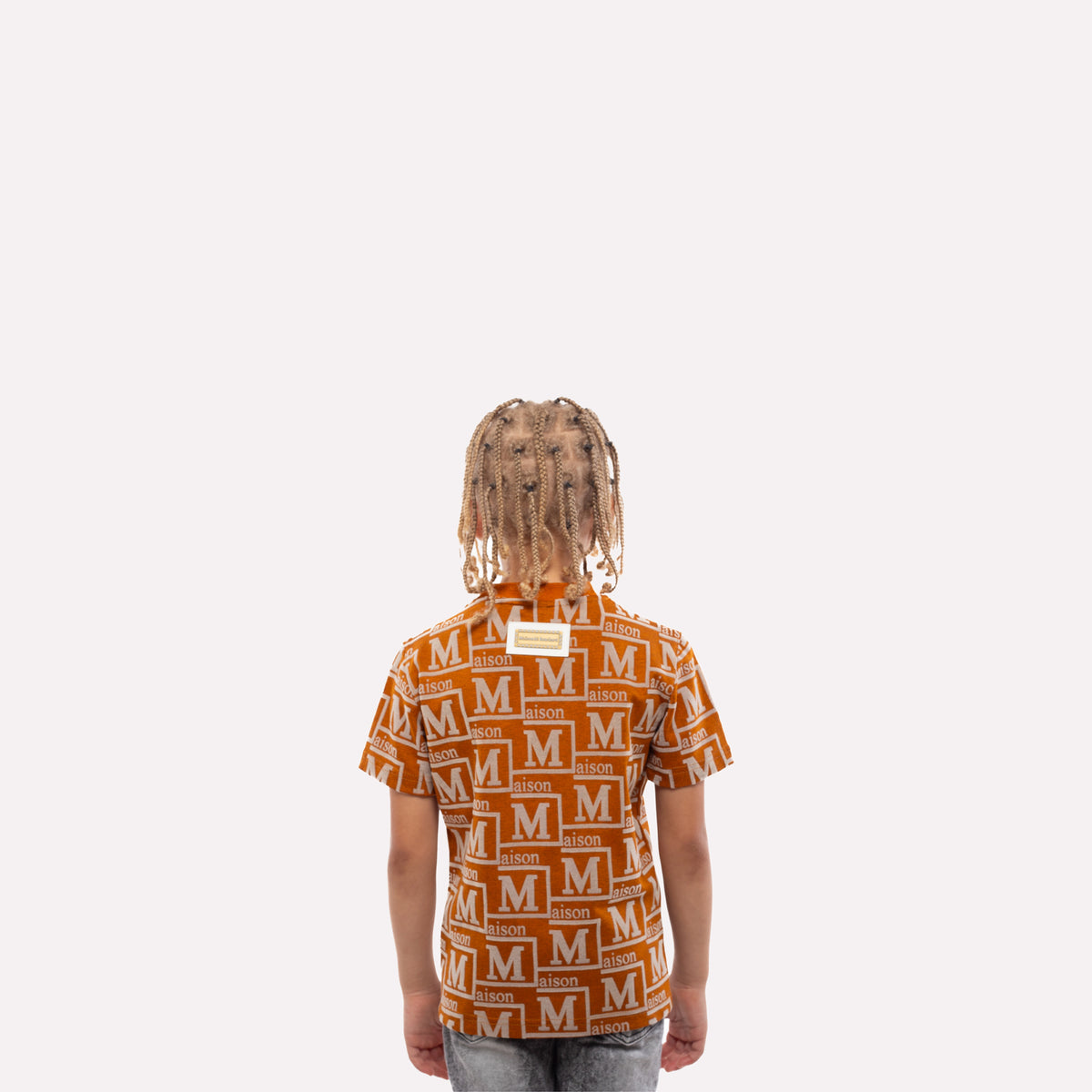 MDB Couture Kids Woven Monogram T-Shirt