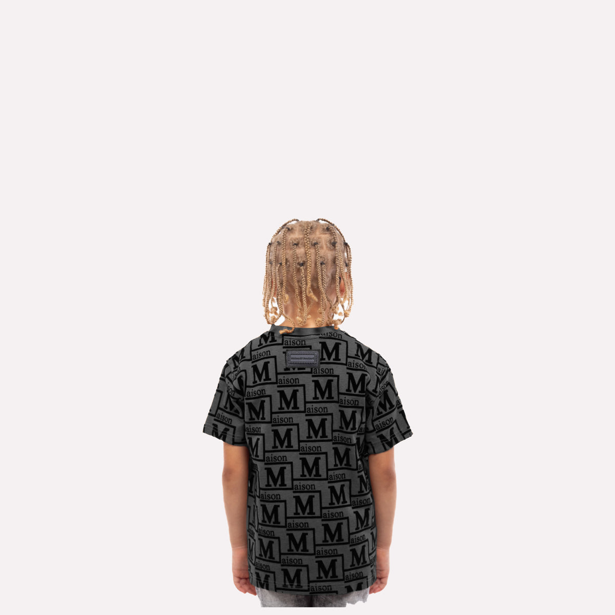 MDB Couture Kids Woven Monogram T-Shirt