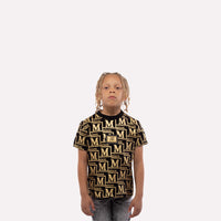 MDB Couture Kids Metallic Monogram T-Shirt