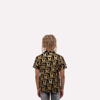 MDB Couture Kids Metallic Monogram T-Shirt