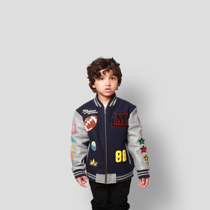 MDB Brand Kids Letterman Jacket