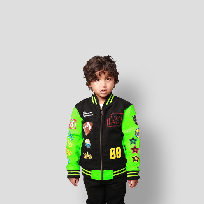 MDB Brand Kids Letterman Jacket