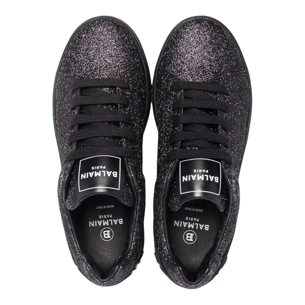 Balmain Kids Glitter Sneakers