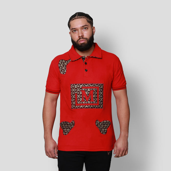 MDB Brand Men's Tapestry Polo Shirt