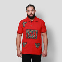 MDB Brand Men's Tapestry Polo Shirt