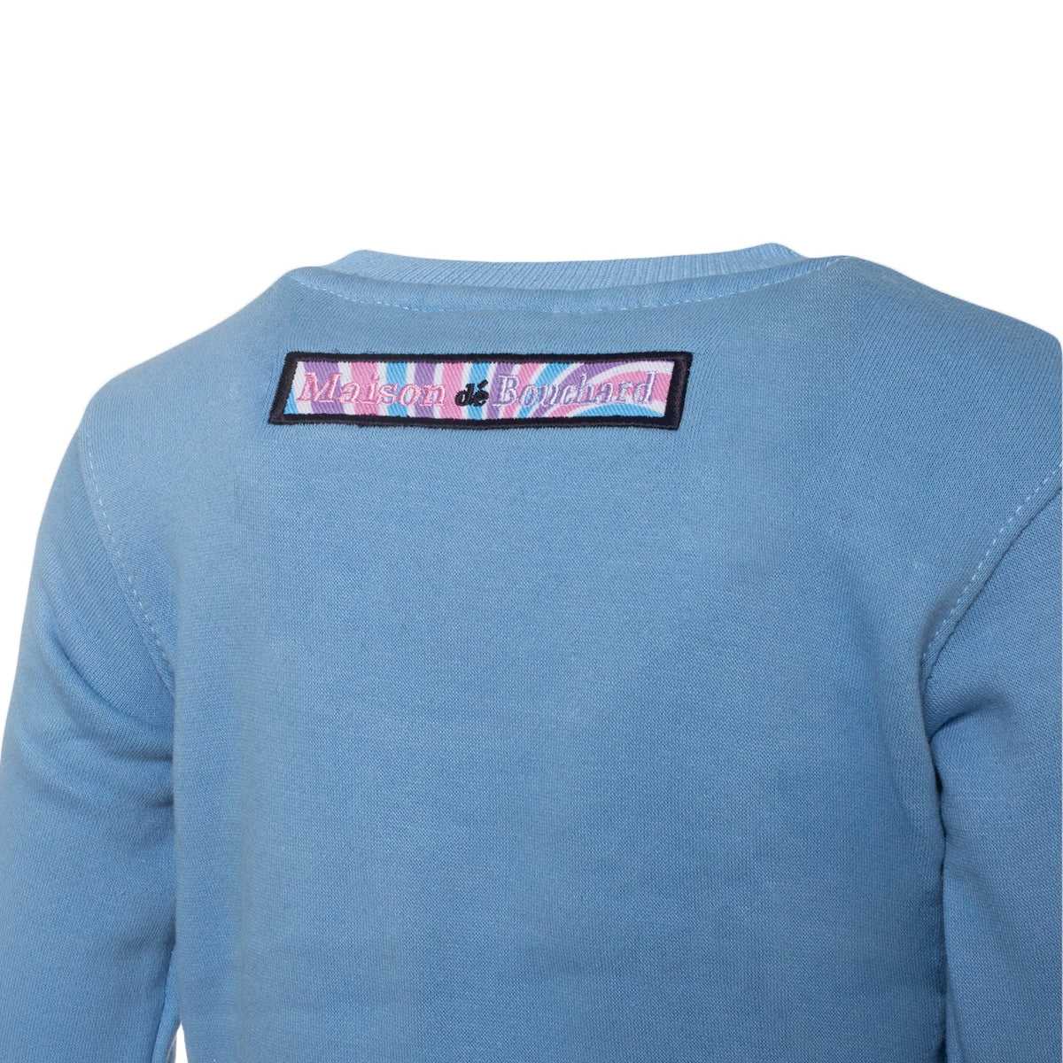 MDB Brand Kids Classic "M" Swirl Embroidered Logo Crewneck Sweatshirt